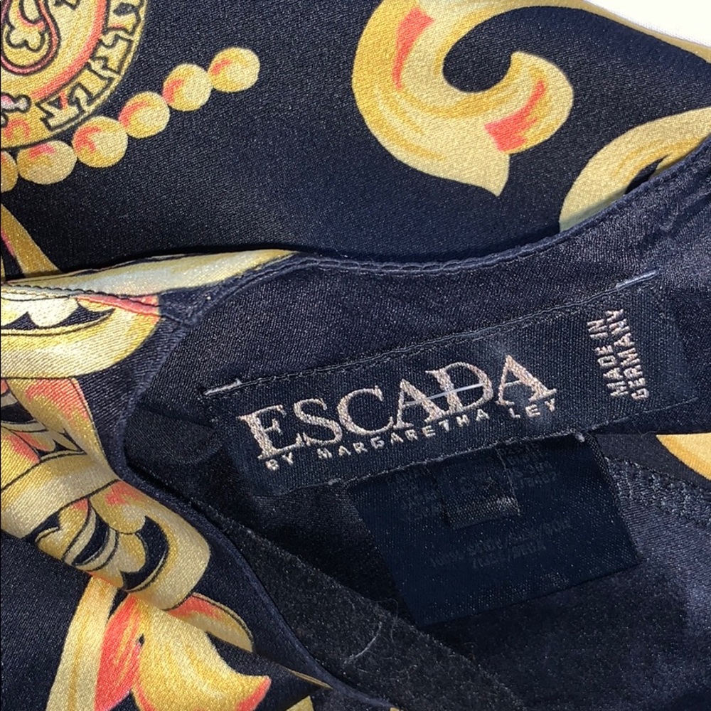 Escada x Margaretha Ley baroque silk blouse - Picture 3 of 16